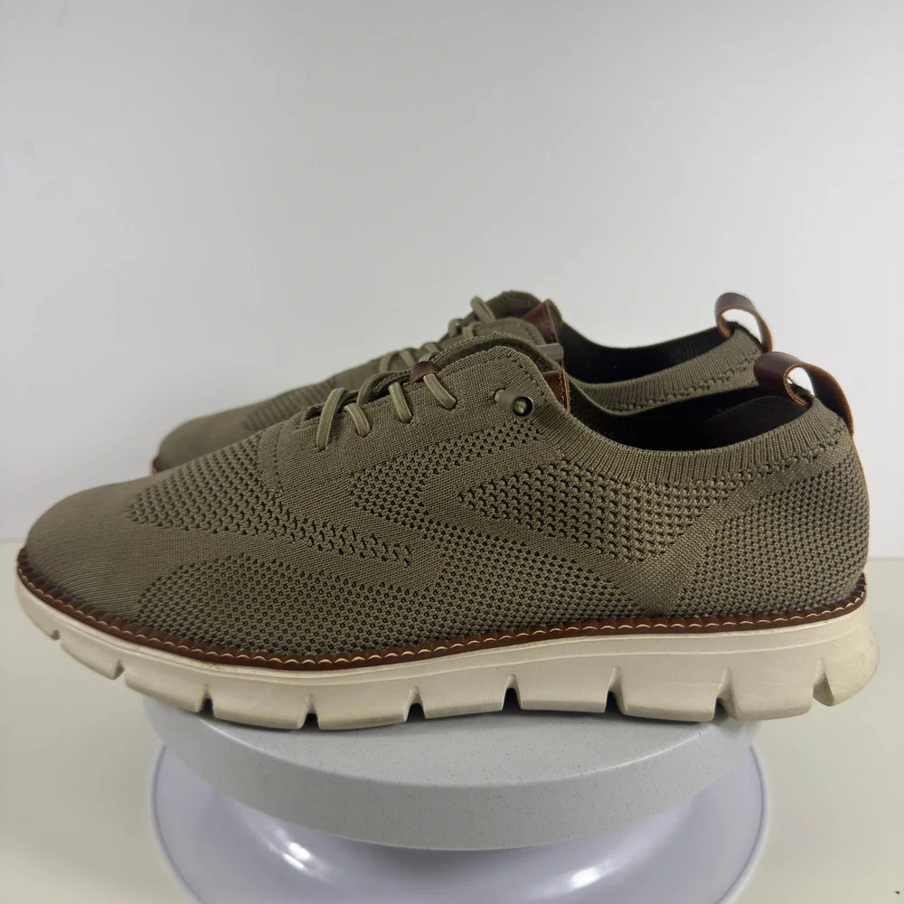 Wingtip Oxford Mens Olive Green Sneakers C24948‎